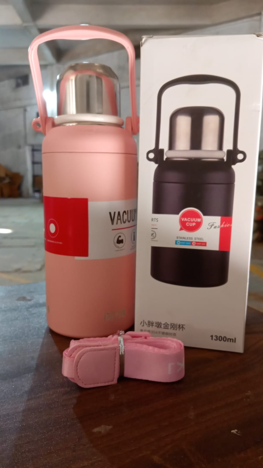 Stainless Steel Tumblers 316 Stainless Steel Vacuum Insulated Cup  Bottle Portable Travel Kettle  Water Bottle With Handle Outdoor Large Capacity Sports Kettle Cups  Bottle (1300 Ml)