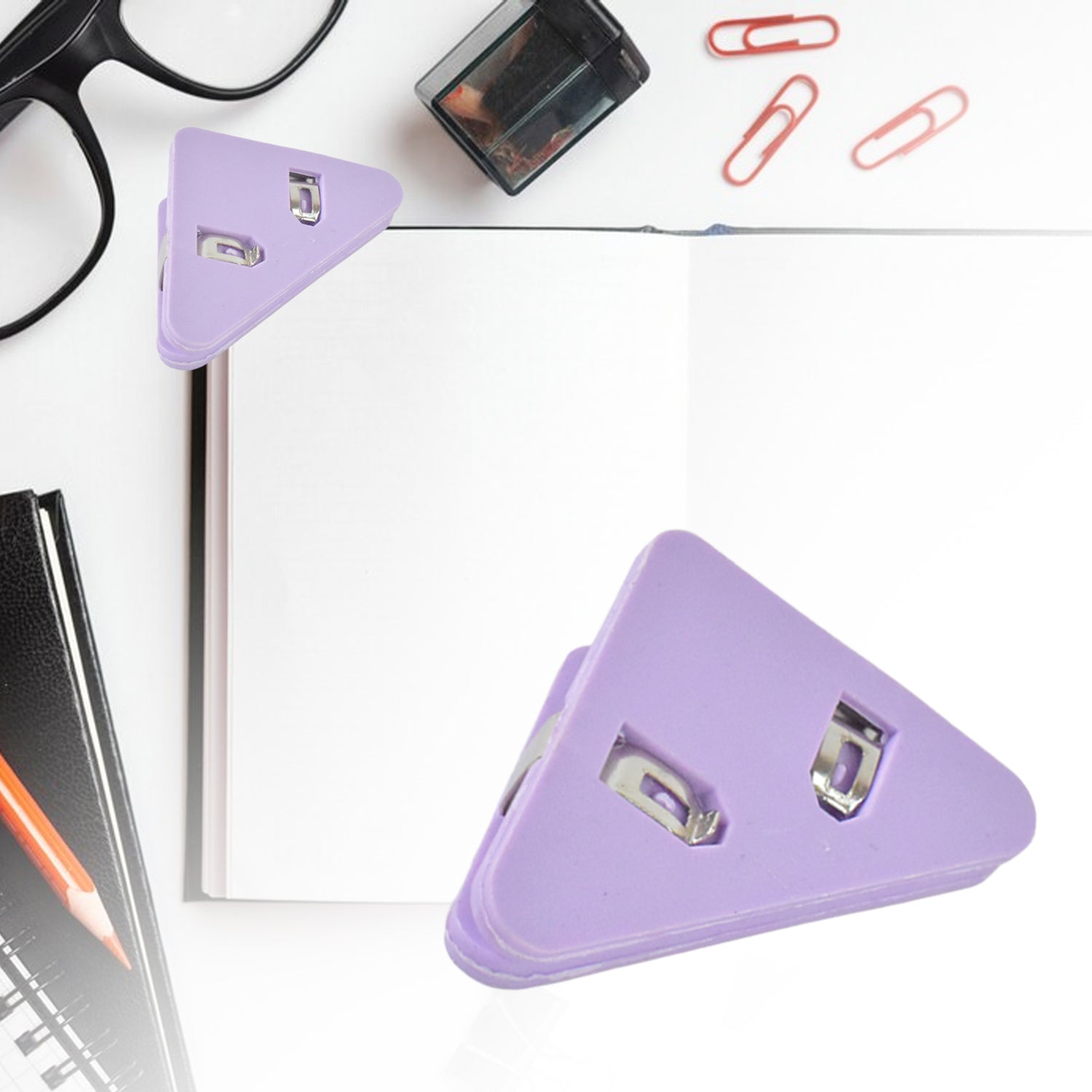 Triangle Paper Clips  Small Corner Clips For Paper Document Clip (1 Pc)