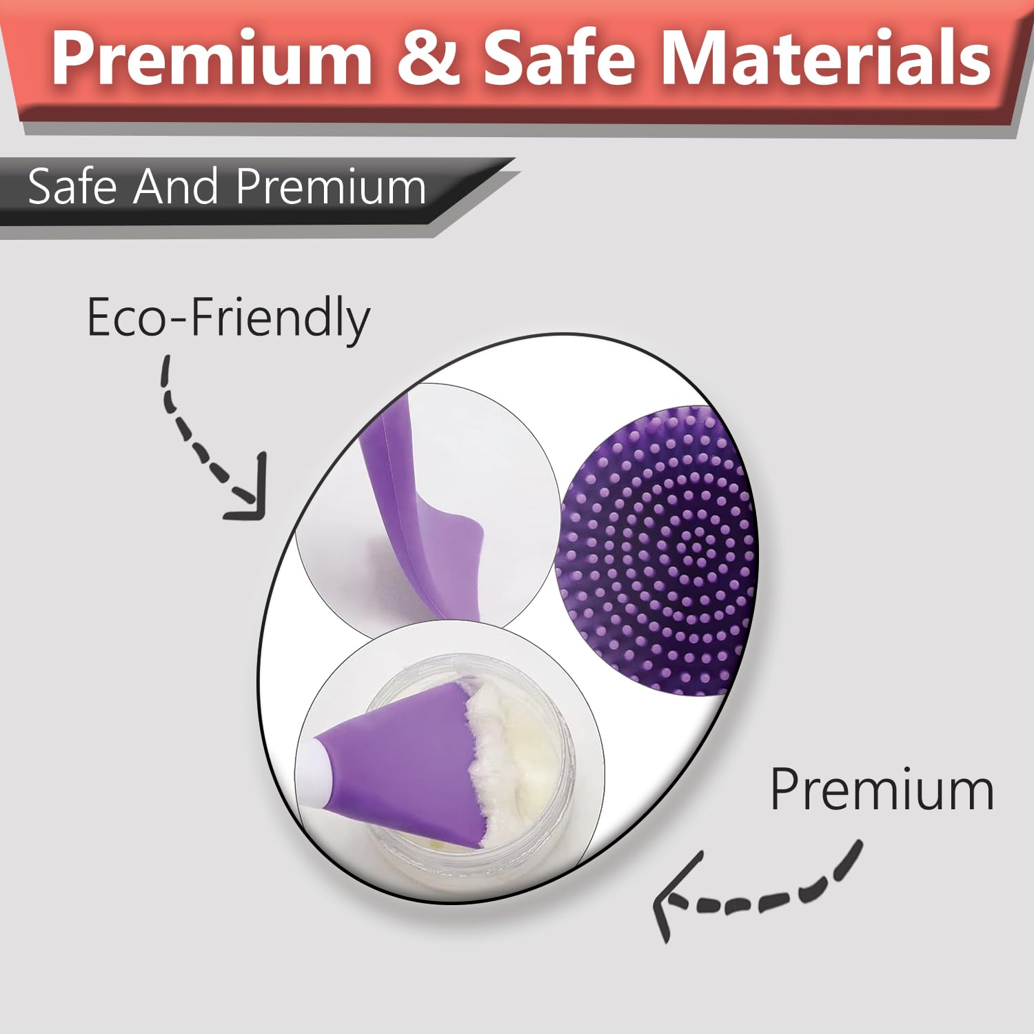 2 in 1 Silicone Face Scrubber Brush for Men & Women pack of 2