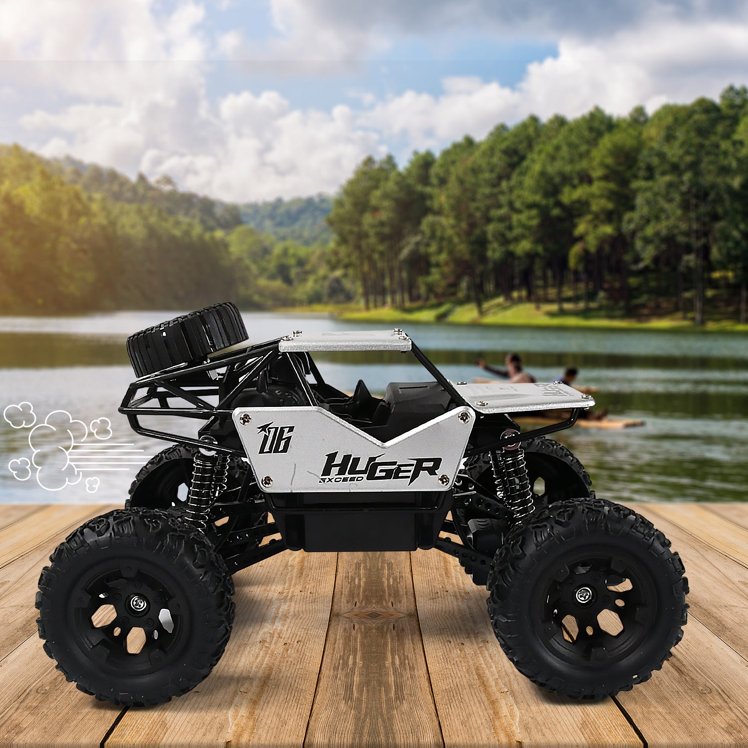 118 Scale Rock Crawler Monster Rc Truck All Terrain Stunt Racing Car Rechargeable Indoor Outdoor Toy Car
