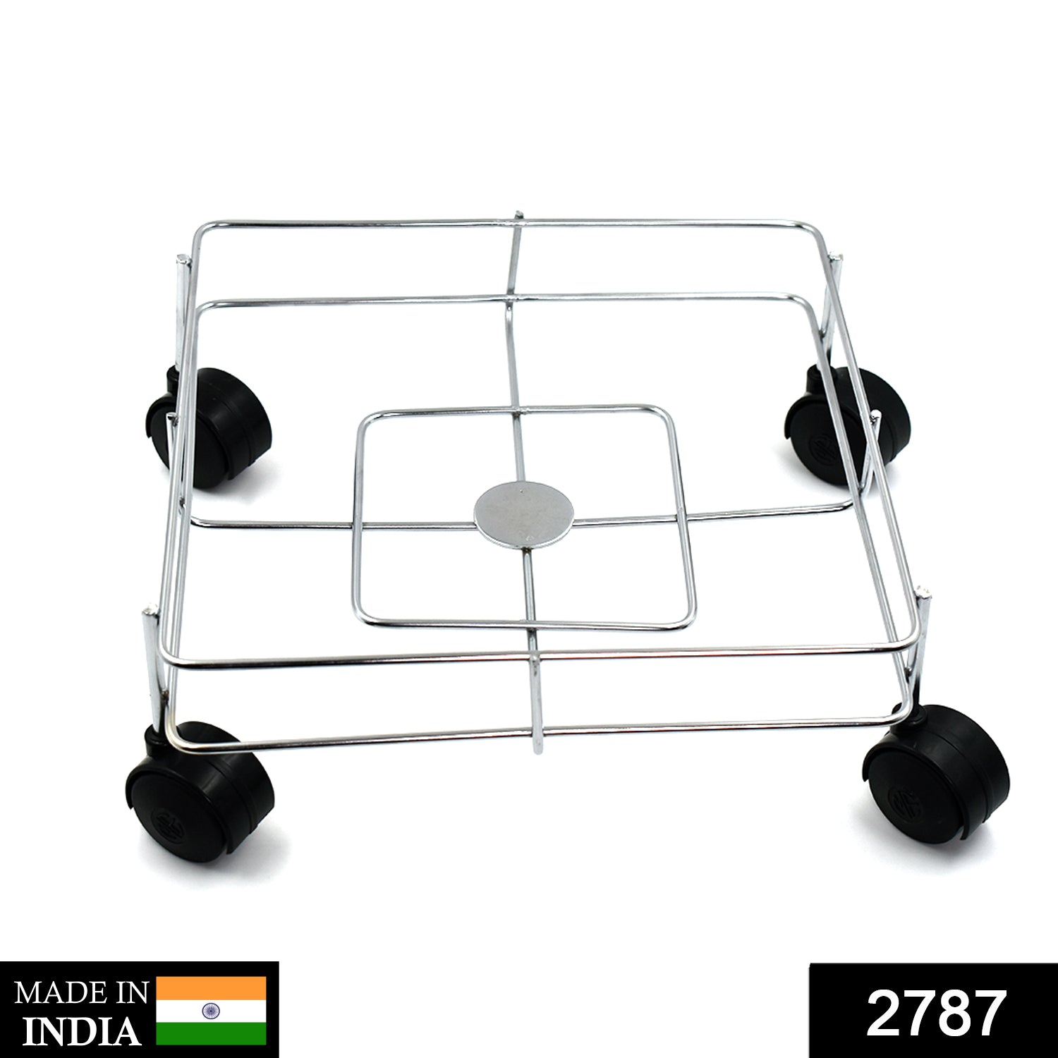 Ss Square Oil Stand For Carrying Oil Bottles And Jars Easily Without Any Problem.