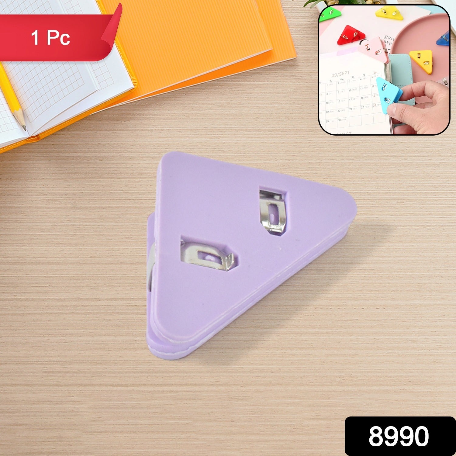 Triangle Paper Clips  Small Corner Clips For Paper Document Clip (1 Pc)