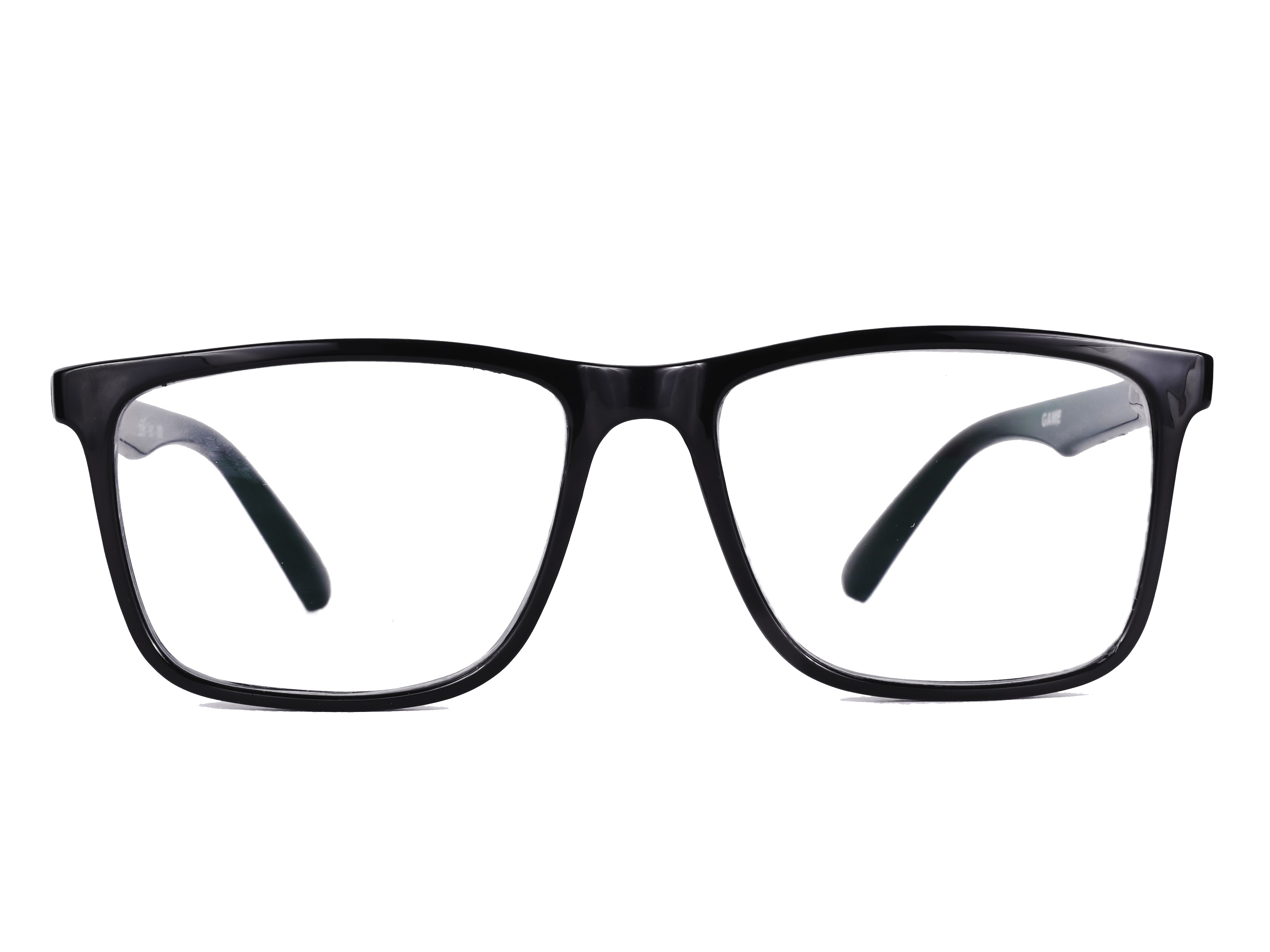 UNISEX System Glasses | 100% UV Protected |Anti Glare Blocks Harmful Rays |  Zero Power | Square-Shaped glassy  Black