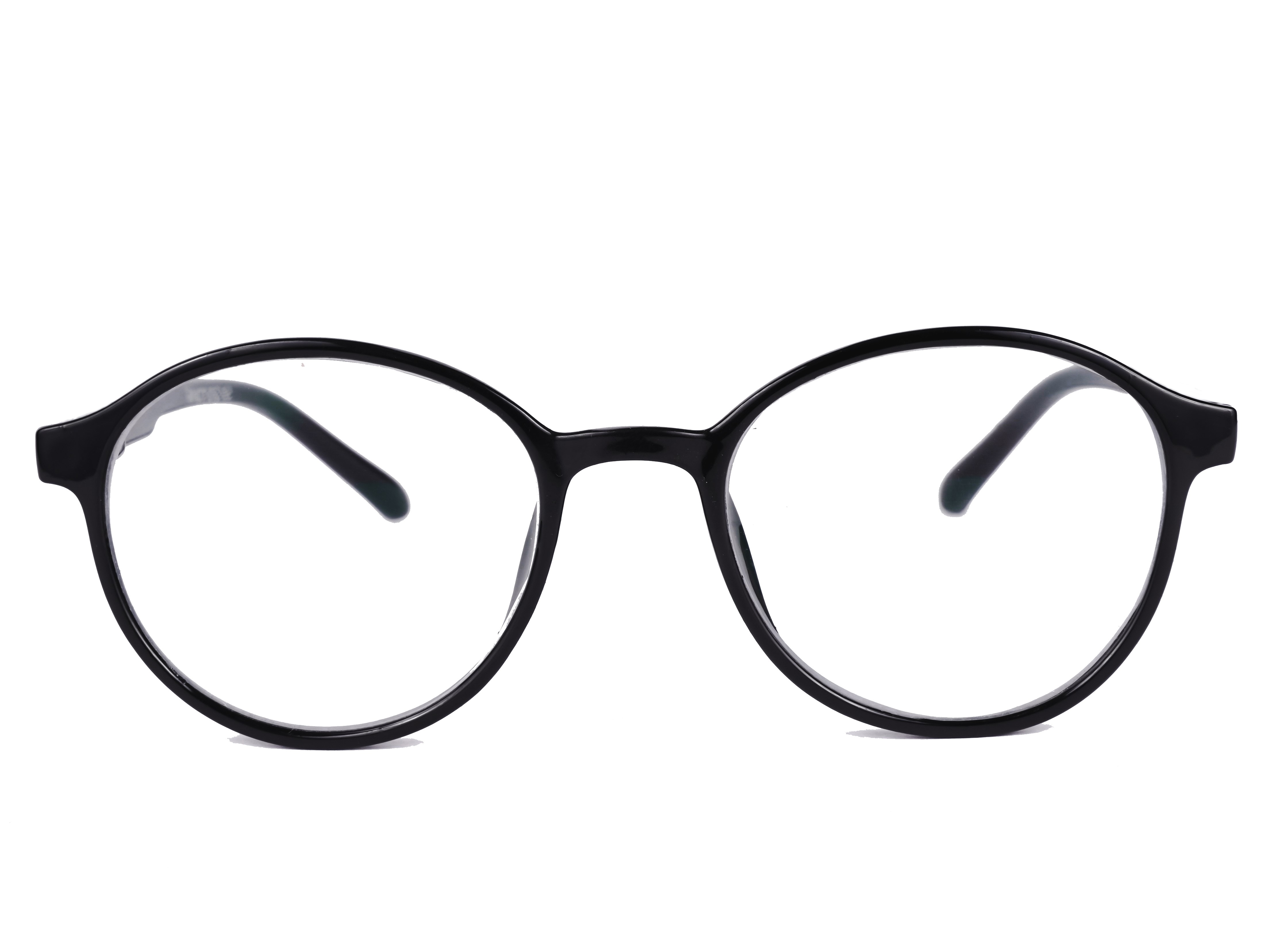 System Glasses for Women | 100% UV Protected |  Oval shape | Anti Glare | Blocks Harmful Rays |  glassy  BLACK