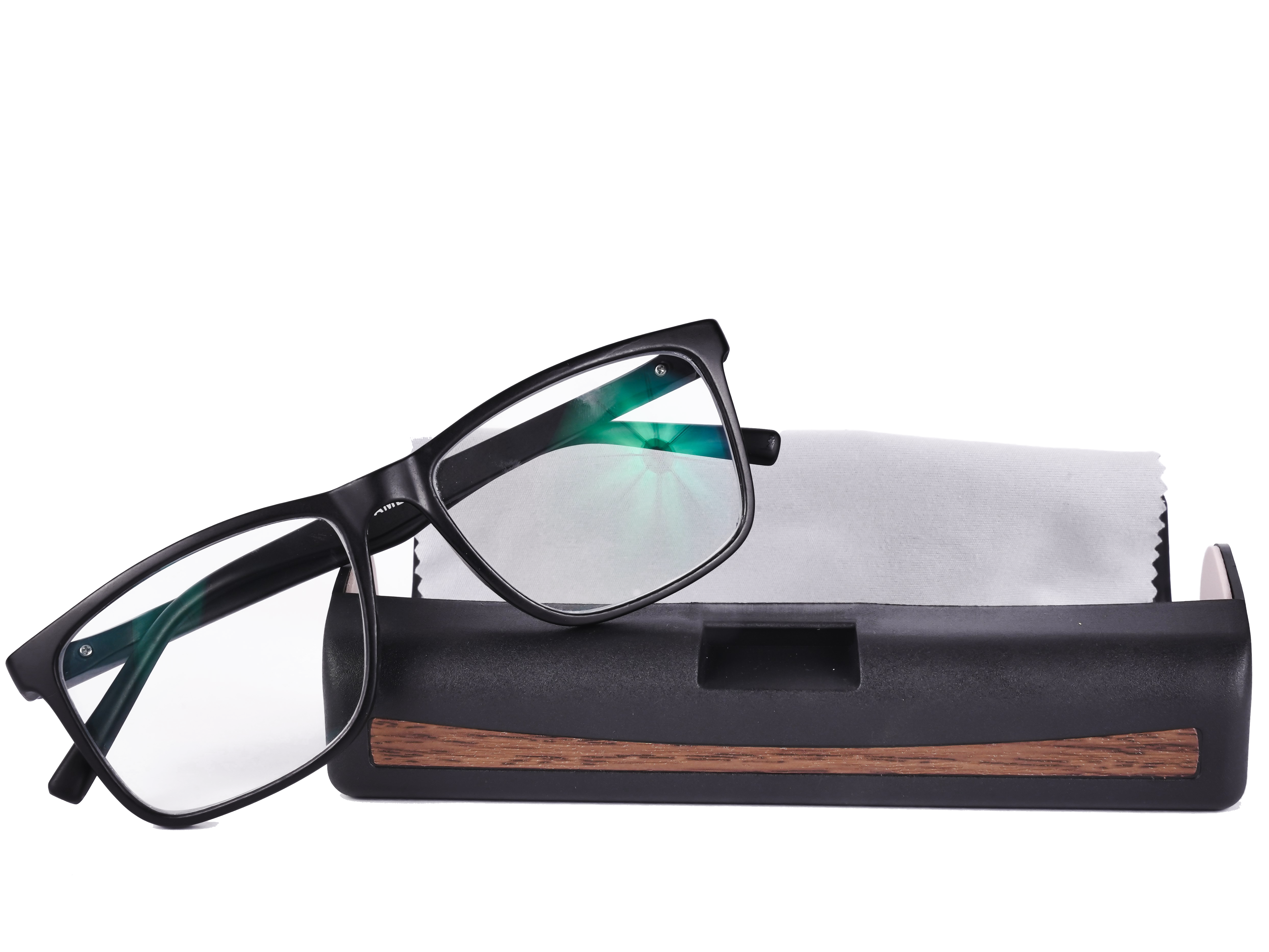 UNISEX System Glasses | 100% UV Protected | Anti Glare Blocks Harmful Rays |  Zero Power | Square-Shaped Matte Black