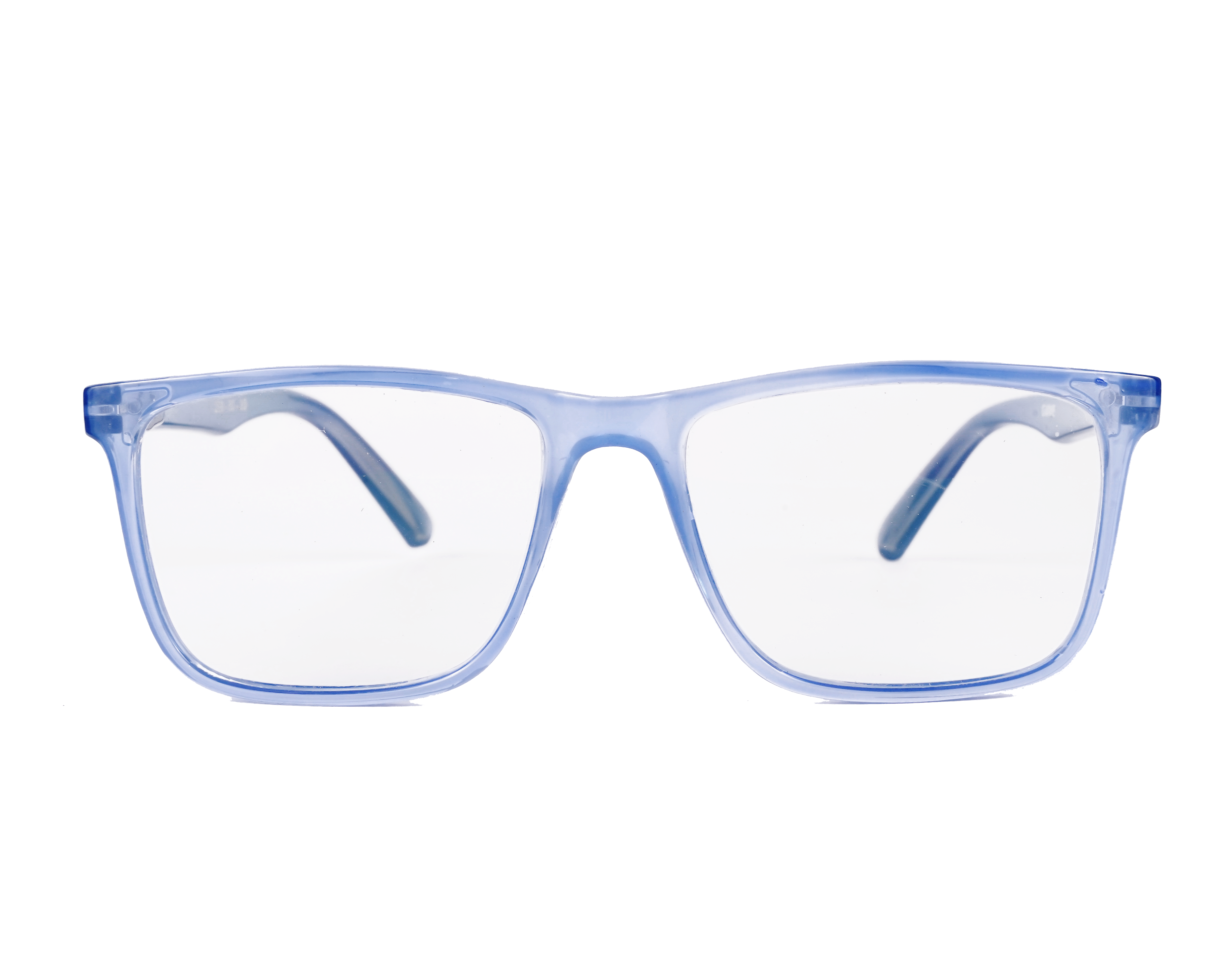 UNISEX System Glasses | 100% UV Protected |Anti Glare Blocks Harmful Rays |  Zero Power | Full Blue | Square