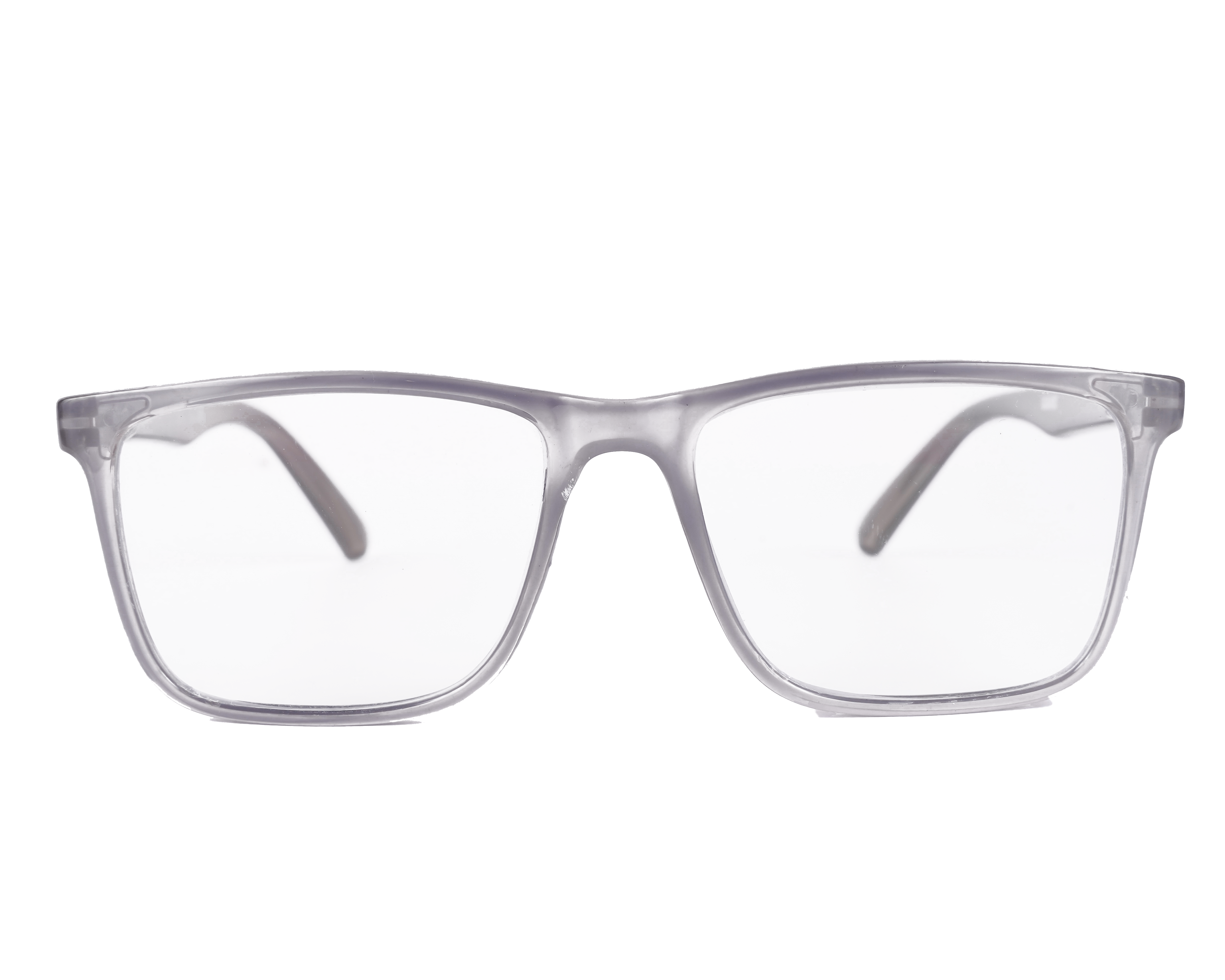 UNISEX System Glasses | 100% UV Protected | Anti Glare Blocks Harmful Rays |  Zero Power | Full Grey | Square
