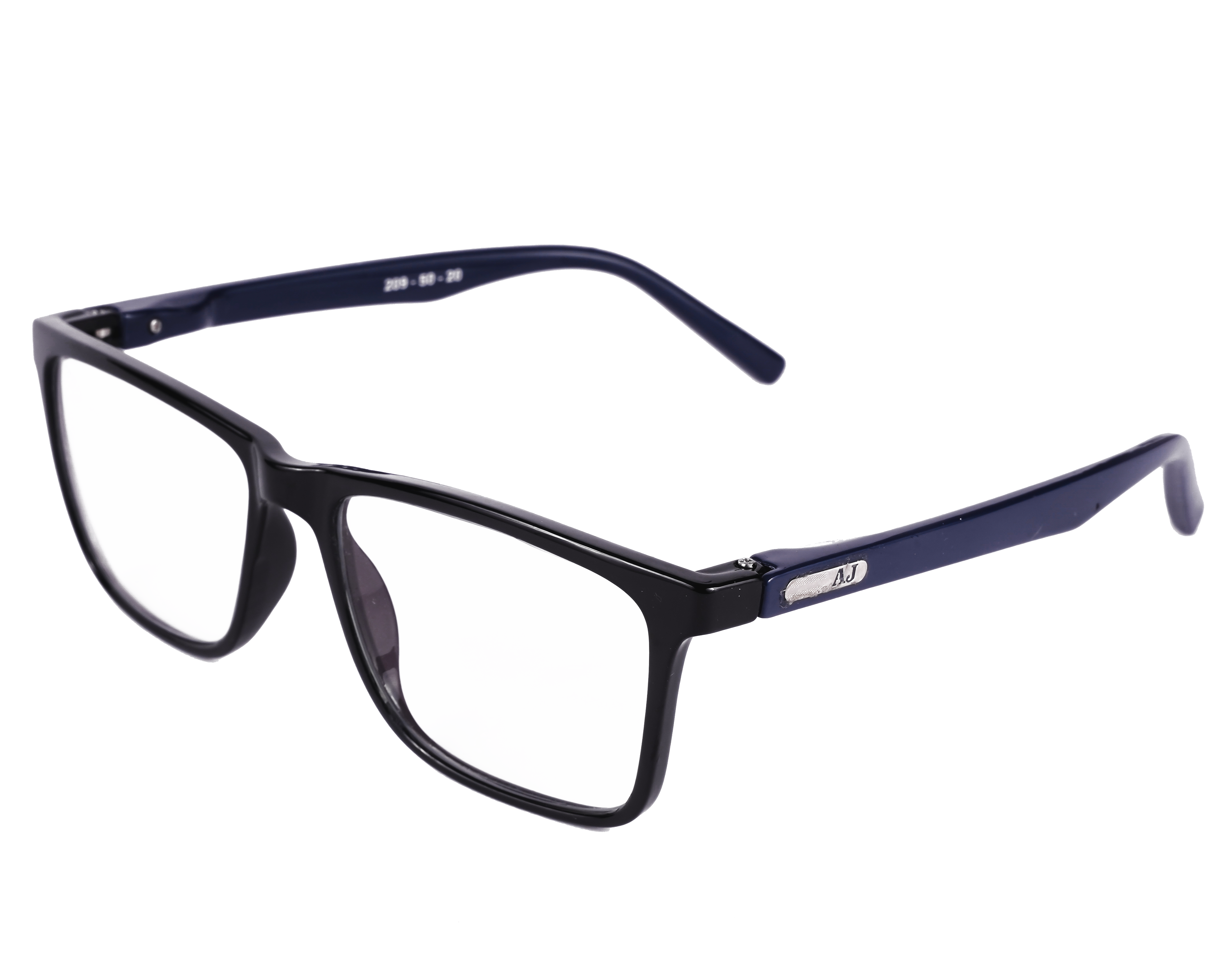 UNISEX System Glasses | 100% UV Protected |Anti Glare Blocks Harmful Rays |  Zero Power | BLACK & BLUE | Square