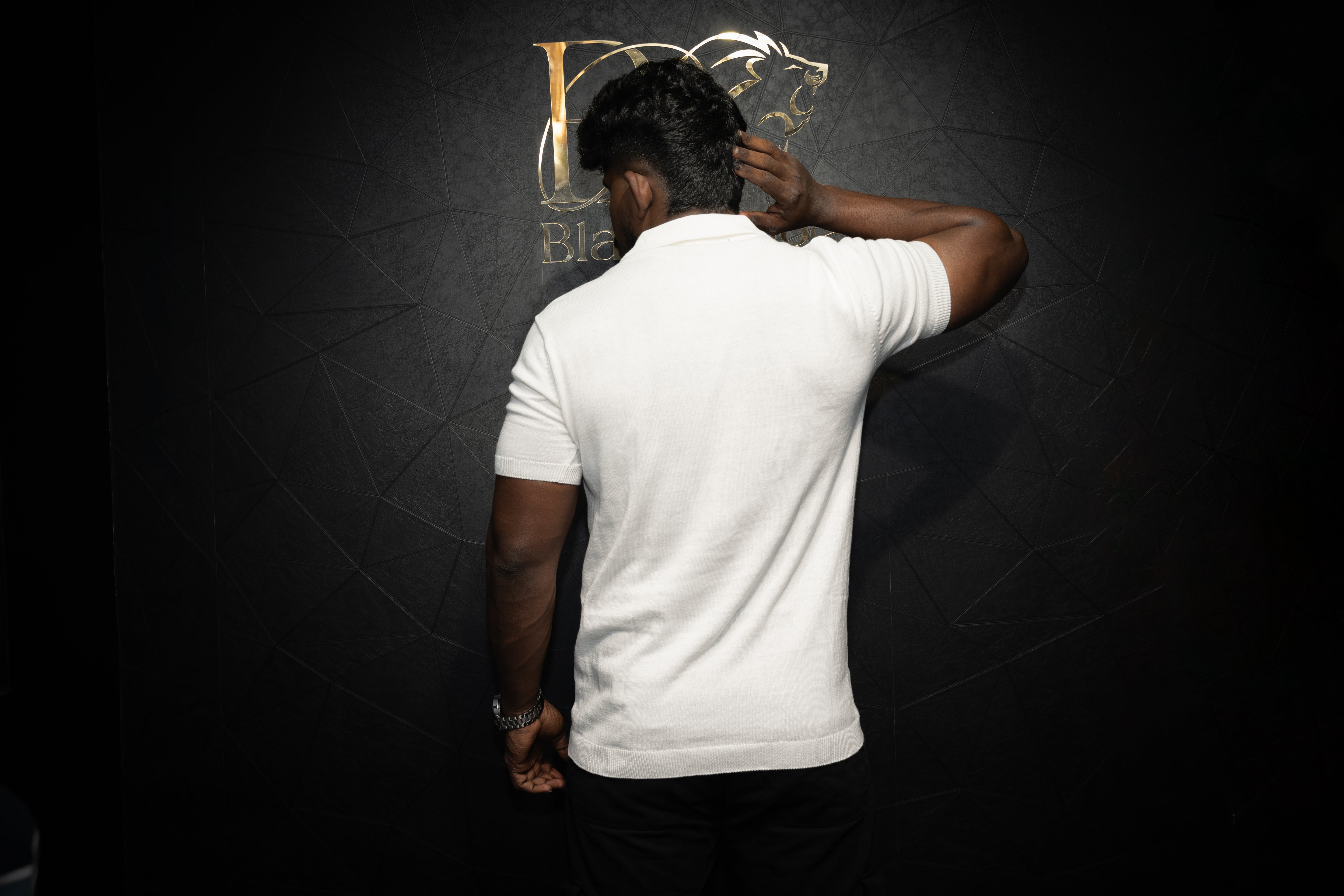 Premium Textured Polo T shirt with Zip | Pure cotton | Half sleeve | White