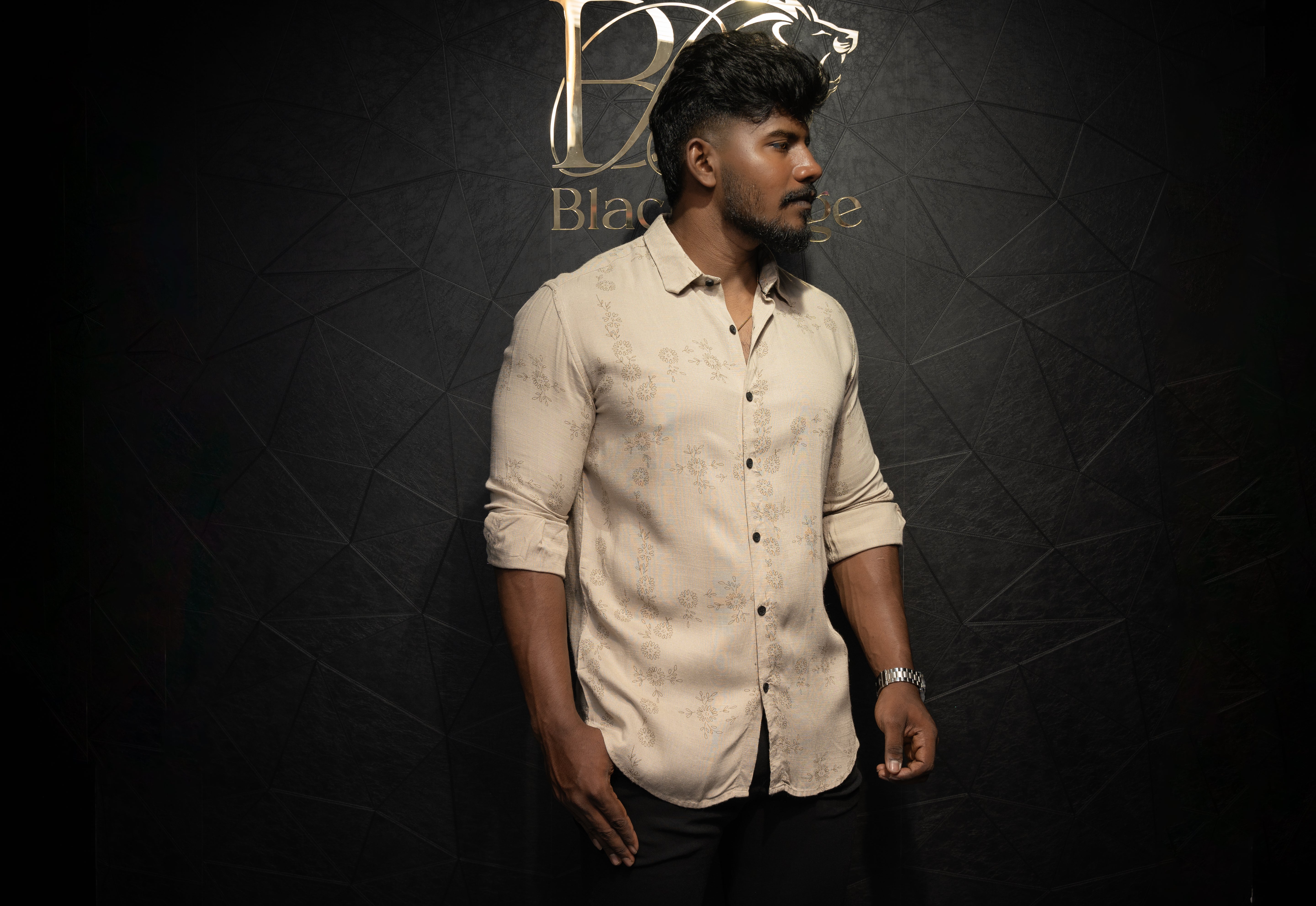 Premium Men's Floral Printed Casual Shirt | Full Sleeve | Sandal