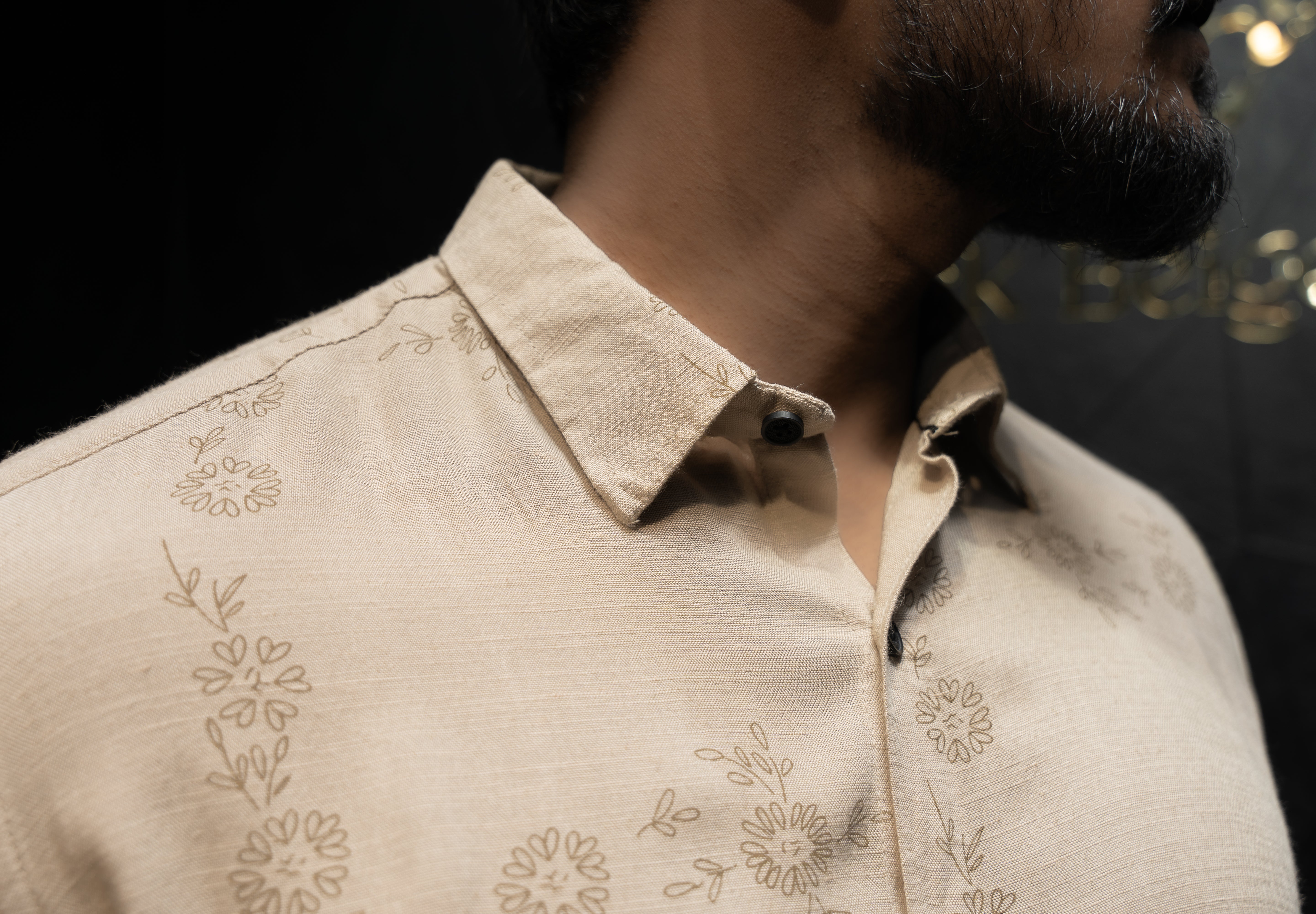 Premium Men's Floral Printed Casual Shirt | Full Sleeve | Sandal