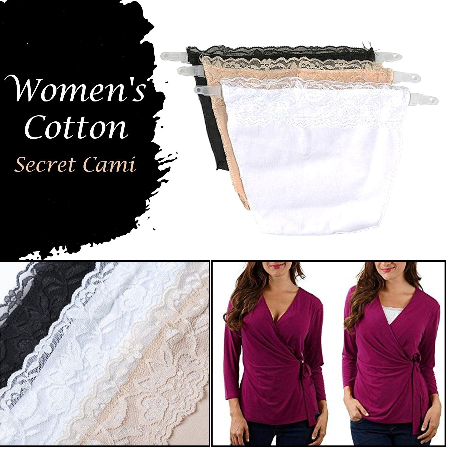 Womens Cotton Secret Cami
