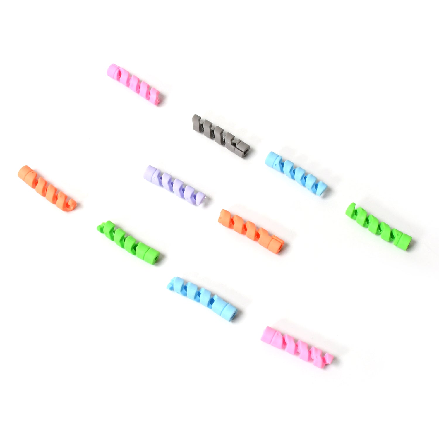 Spiral Charger Cable Protector Data Cable Saver Charging Cords Protective For All Universal Earphone  Cable Cover (Pack Of 10)