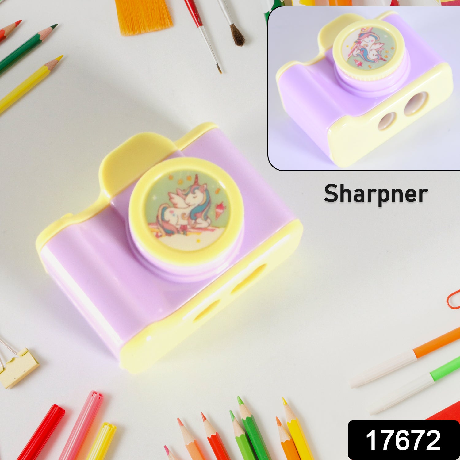 Camera Shape Pencil Sharpener  Simple Student Office Sharpener  Fashionable And Convenient Lightweight Manual Sharpener For Kids Boys Girls Birthday Return Gifts (1 Pc)
