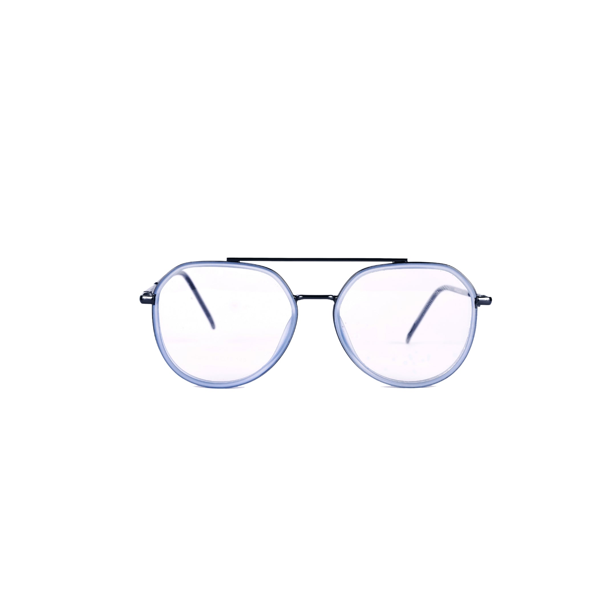 PREMIUM Blue Light Blocking Glasses  | UNISEX | Anti Glare UV Protection |  Stylish black Rim with Metallic steel frame