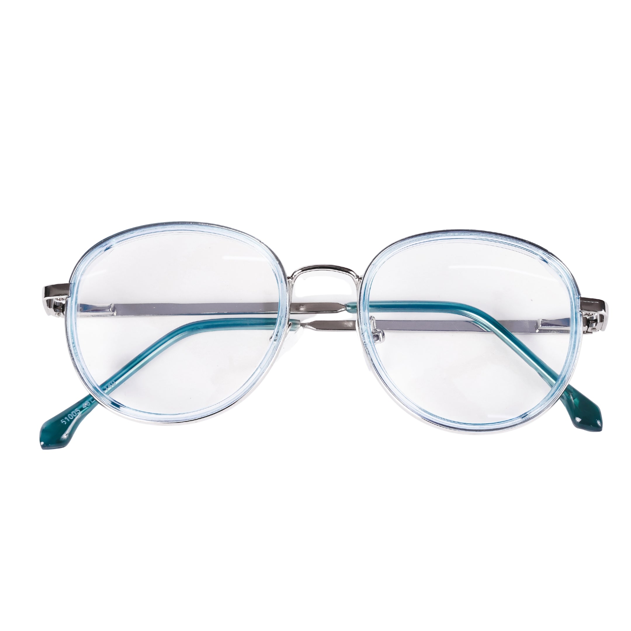 PREMIUM Blue Light Blocking Amber Glasses |  UNISEX| Anti Glare UV Protection |  Stylish Blue Rim with Metallic Steel Frame