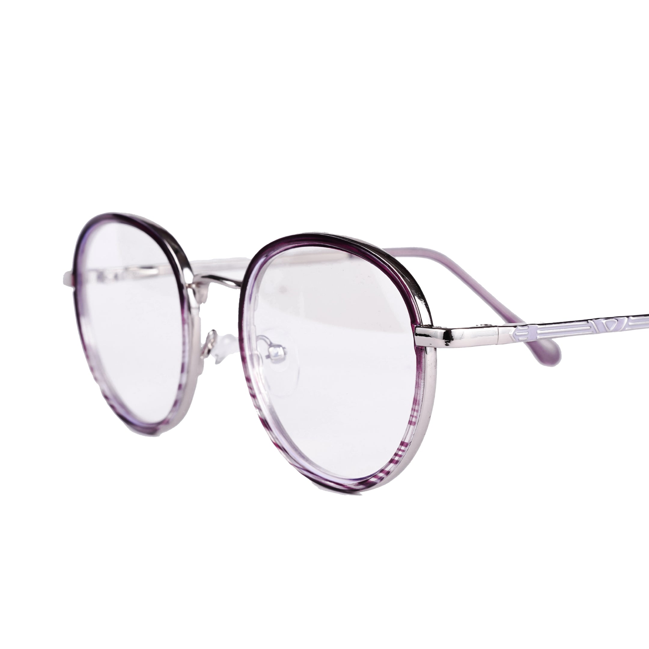 PREMIUM Blue Light Blocking Glasses for WOMEN |  Anti Glare UV Protection |  Stylish Glossy ROSE Rim with Metallic Steel Frame