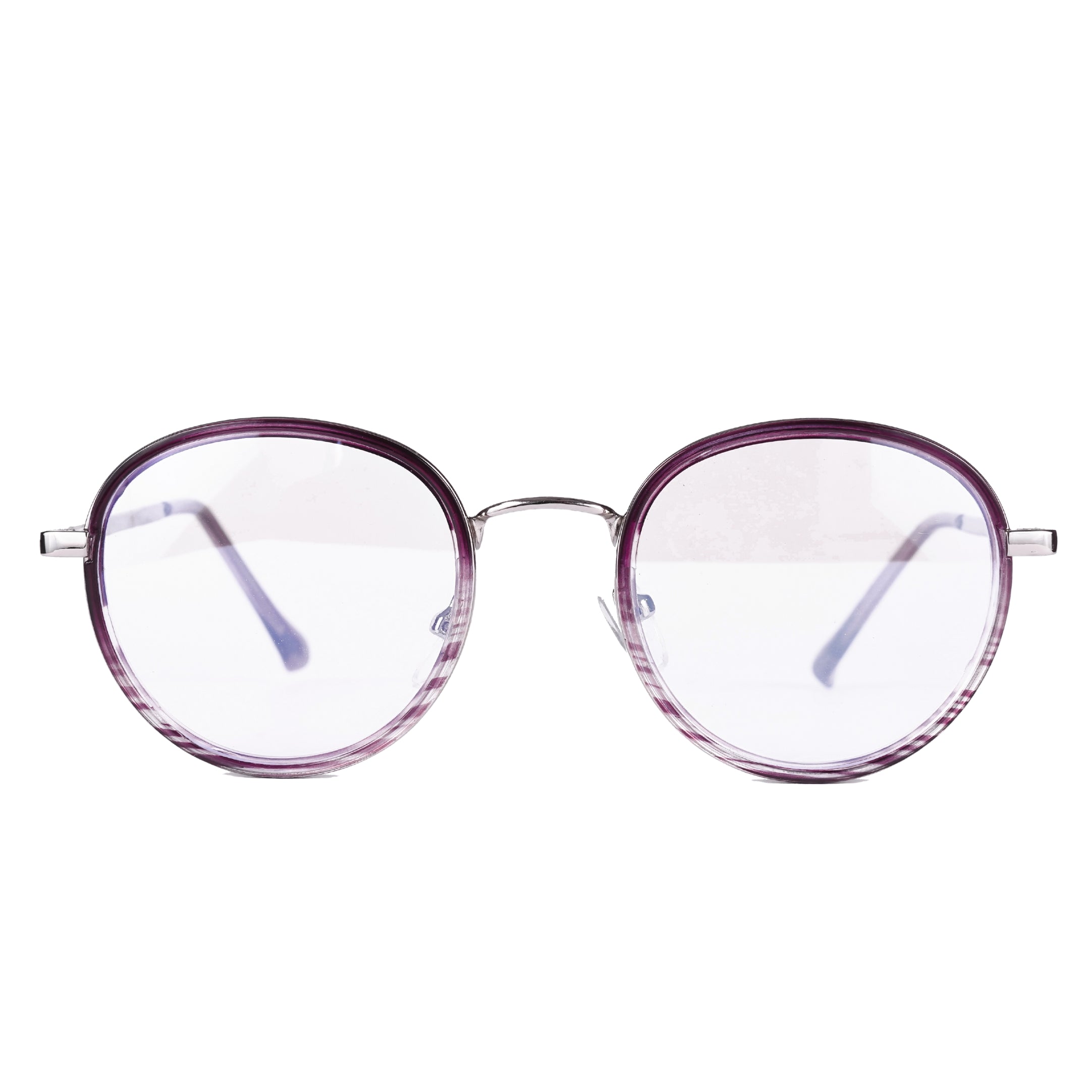 PREMIUM Blue Light Blocking Glasses for WOMEN |  Anti Glare UV Protection |  Stylish Glossy ROSE Rim with Metallic Steel Frame