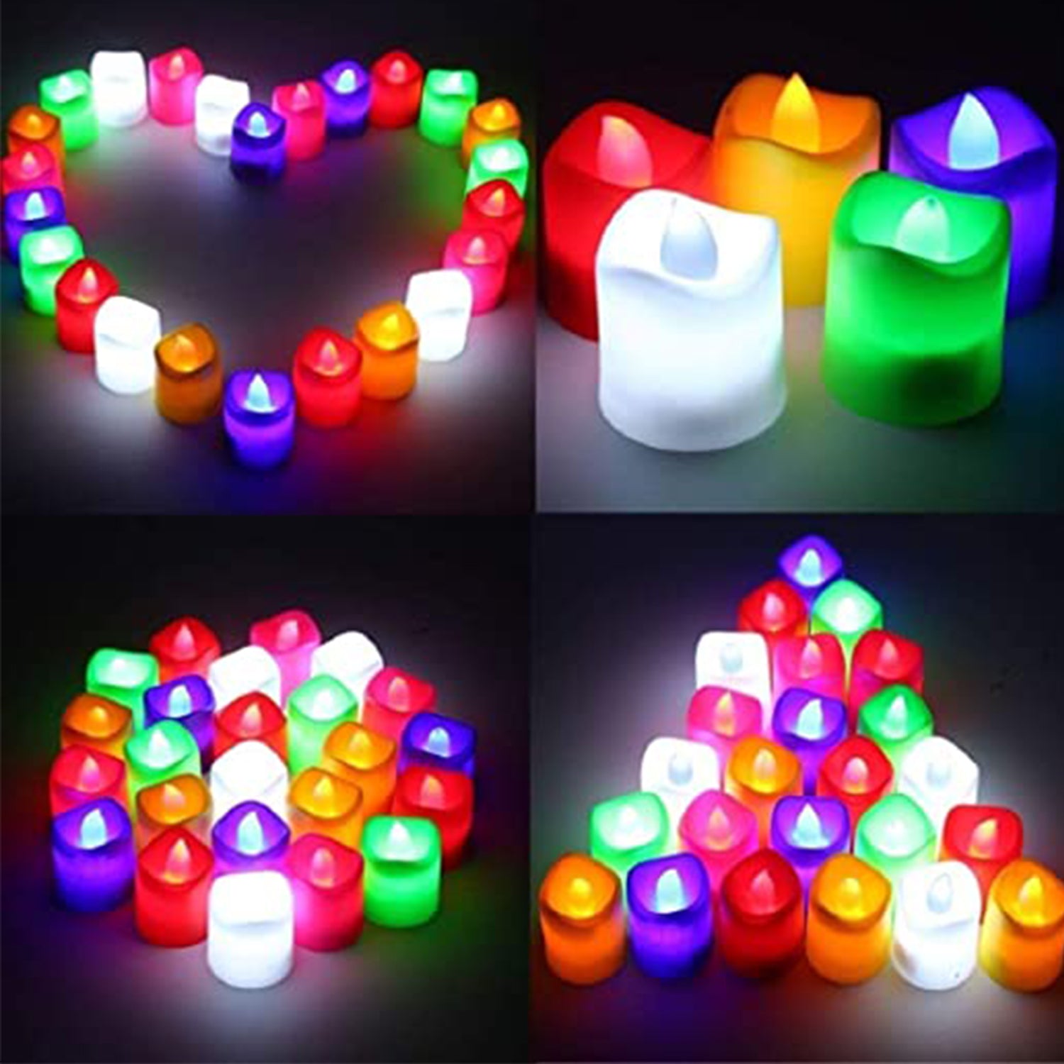 1 pc Festival Decorative - Led Tealight Candles  Battery Operated Candle Ideal For Party.