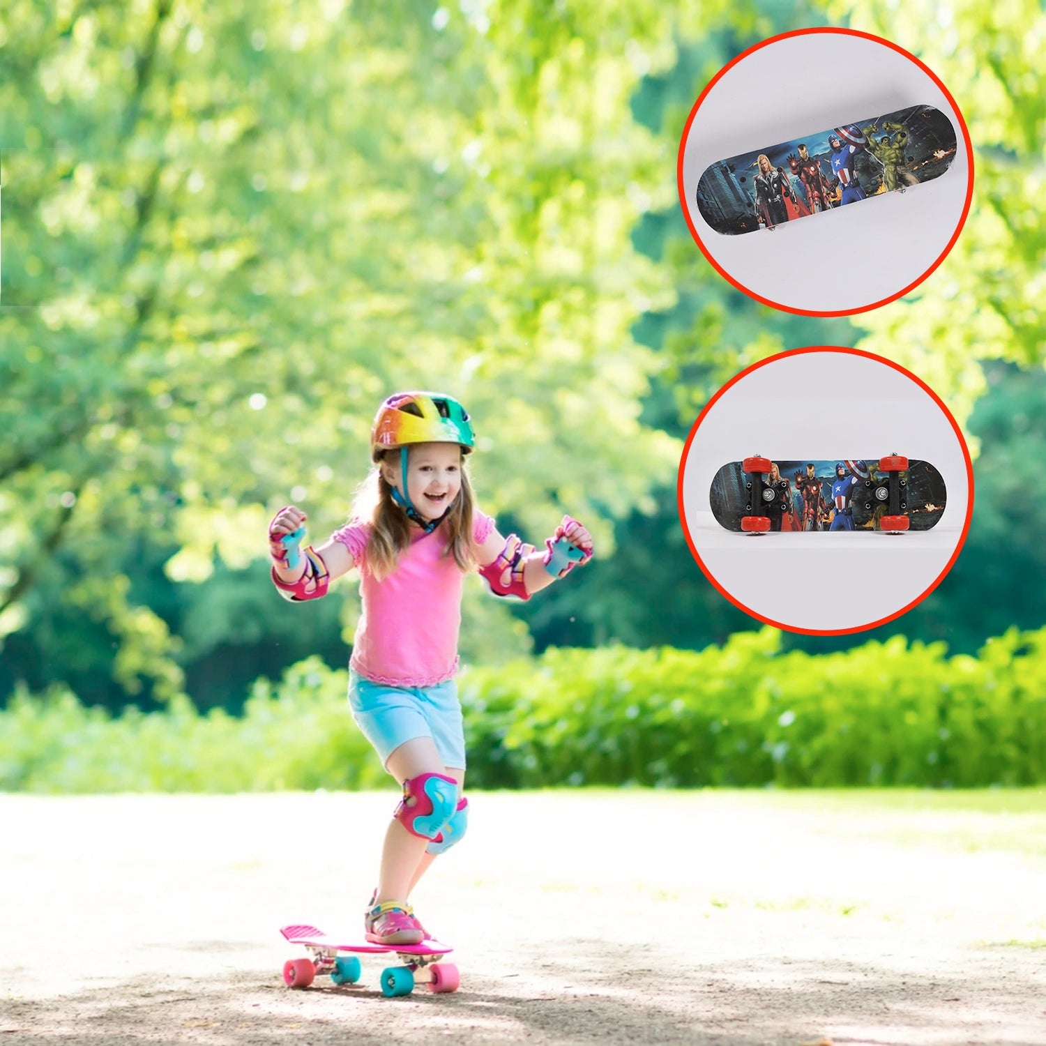 Wood Skateboard Skating Board Lightweight Board Cool Skate Board For Beginnerkidsteensadult And Return Gift Item