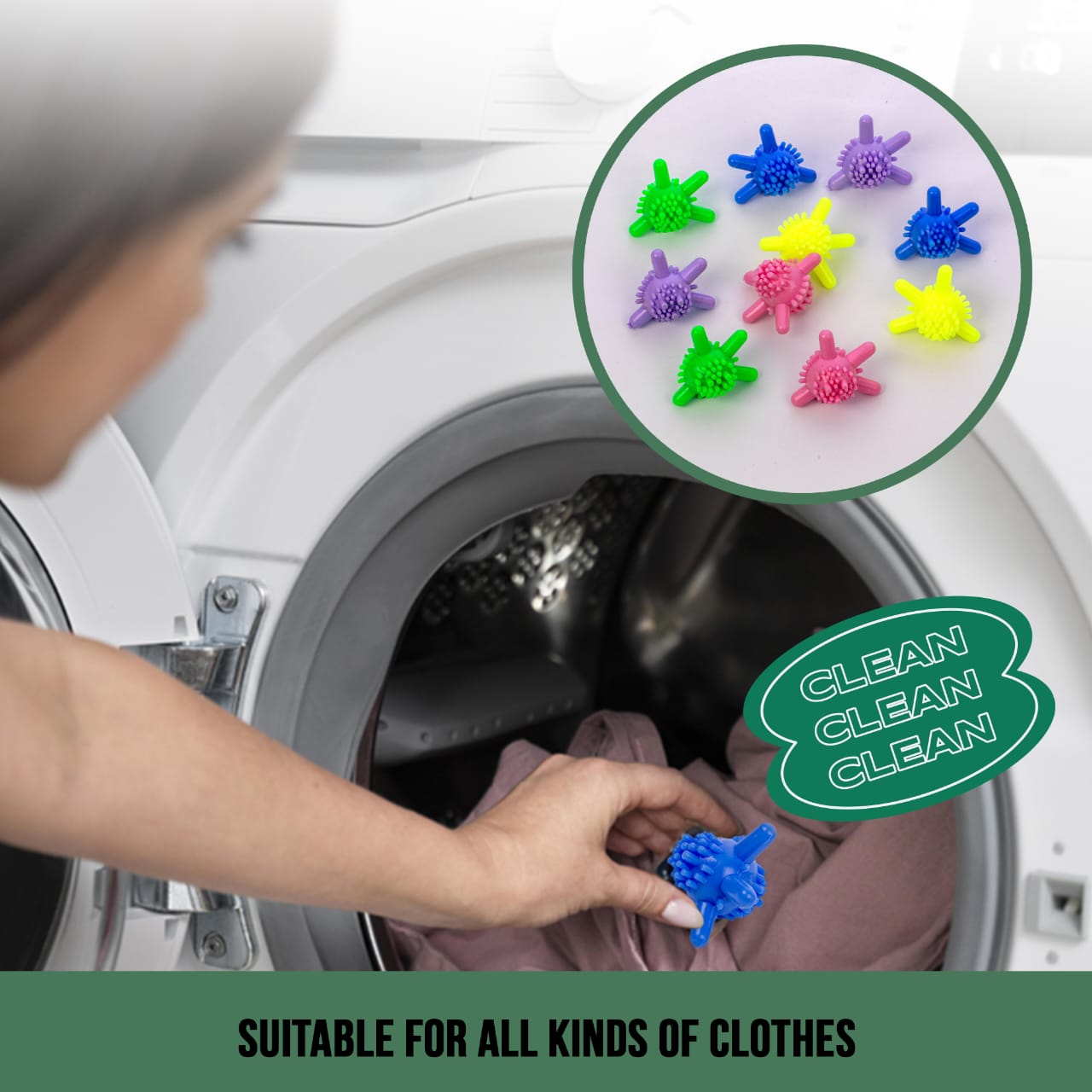 Washing Machine Laundry Scrubbing Balls | Corona Laundry Ball