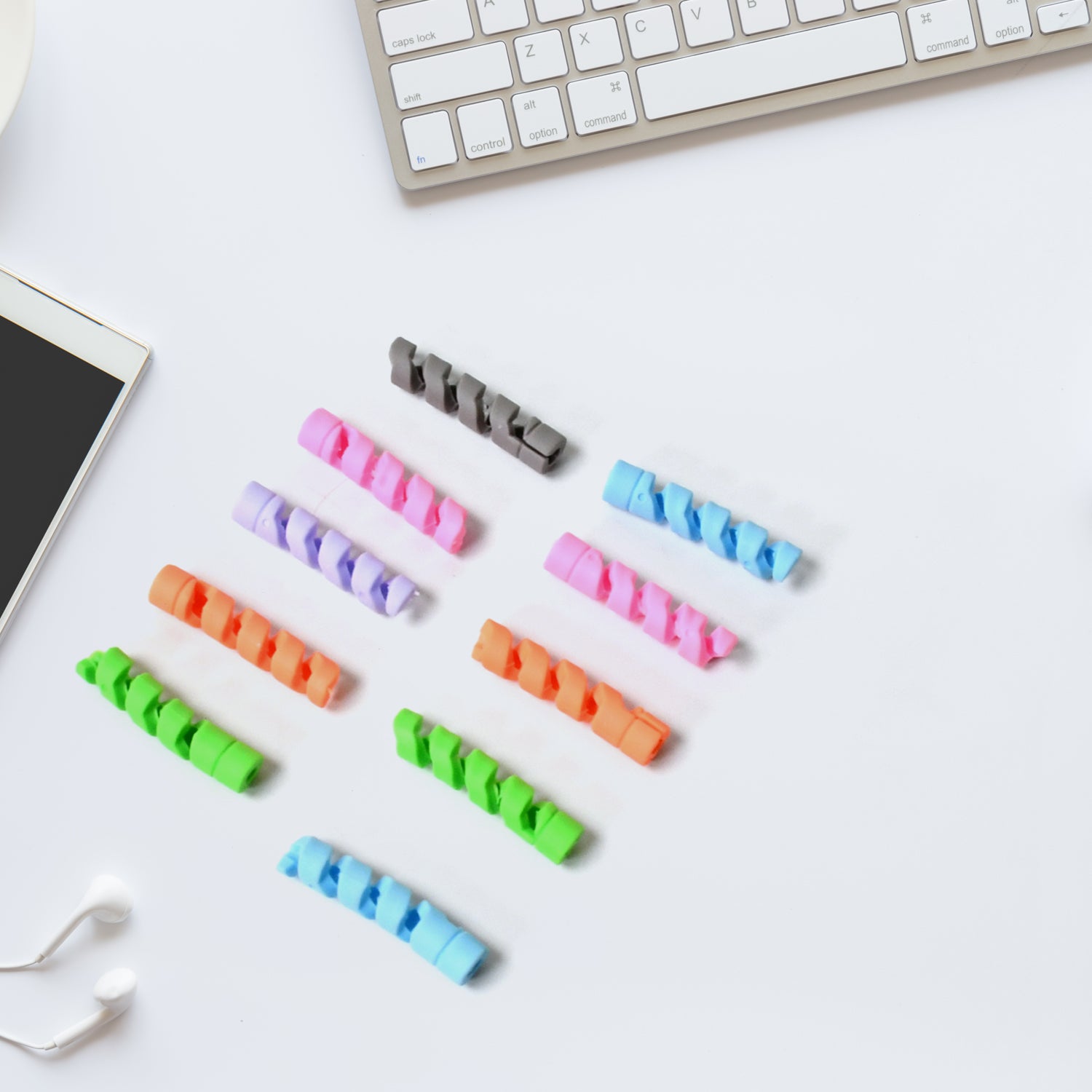 Spiral Charger Cable Protector Data Cable Saver Charging Cords Protective For All Universal Earphone  Cable Cover (Pack Of 10)