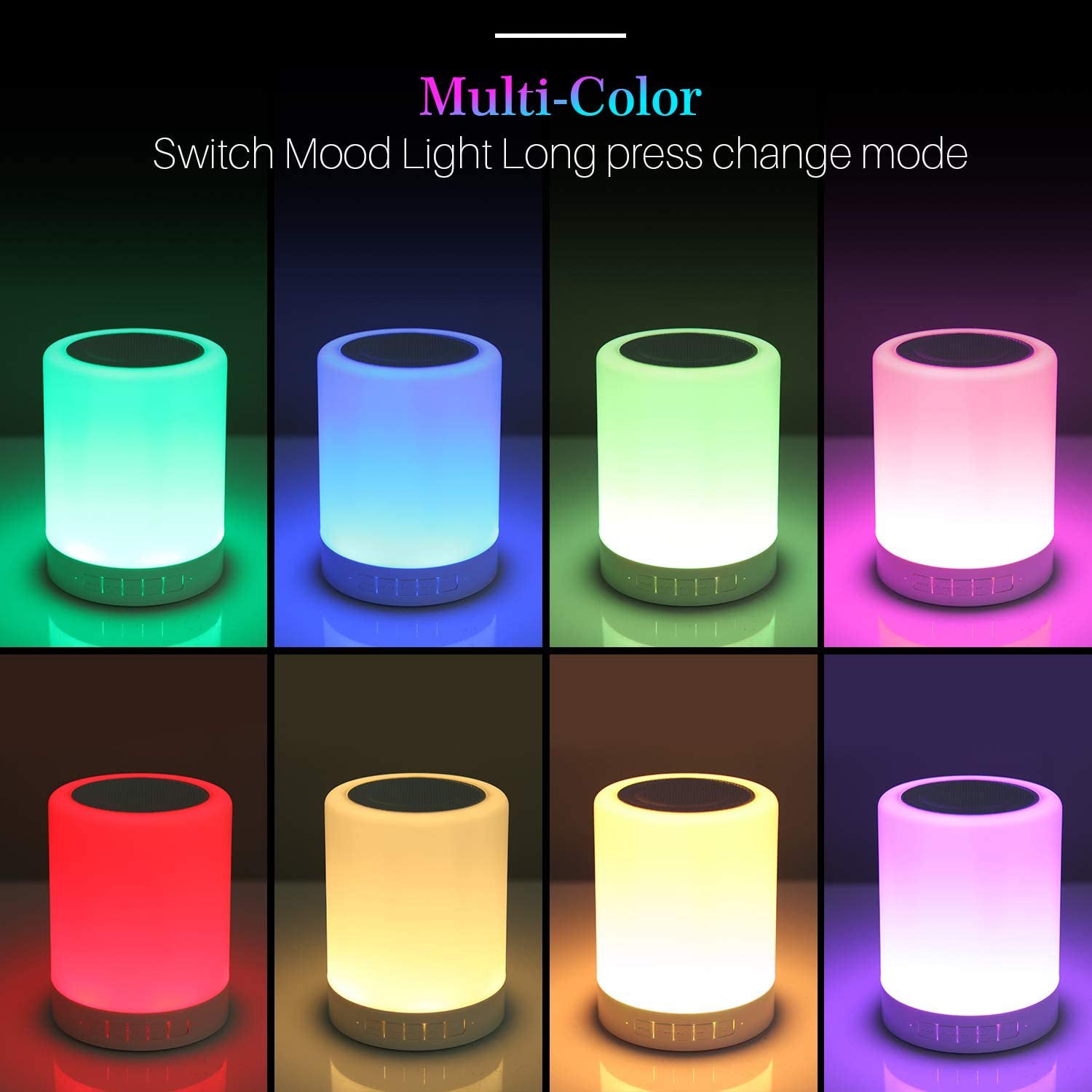 Wireless Night Light Led Touch Lamp Speaker