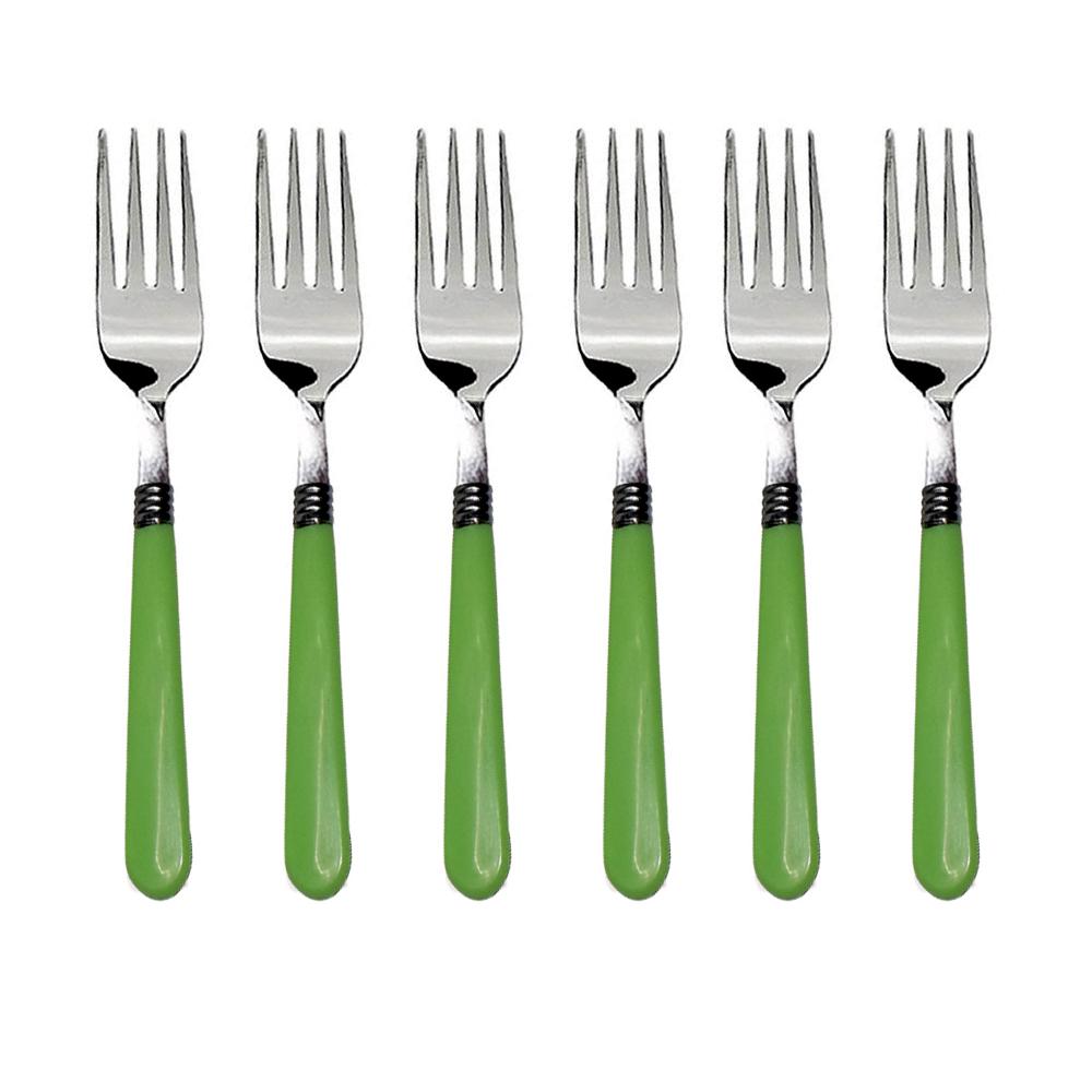 Stainless Steel Forks With Comfortable Grip Dining Fork Set Of 6 Pcs