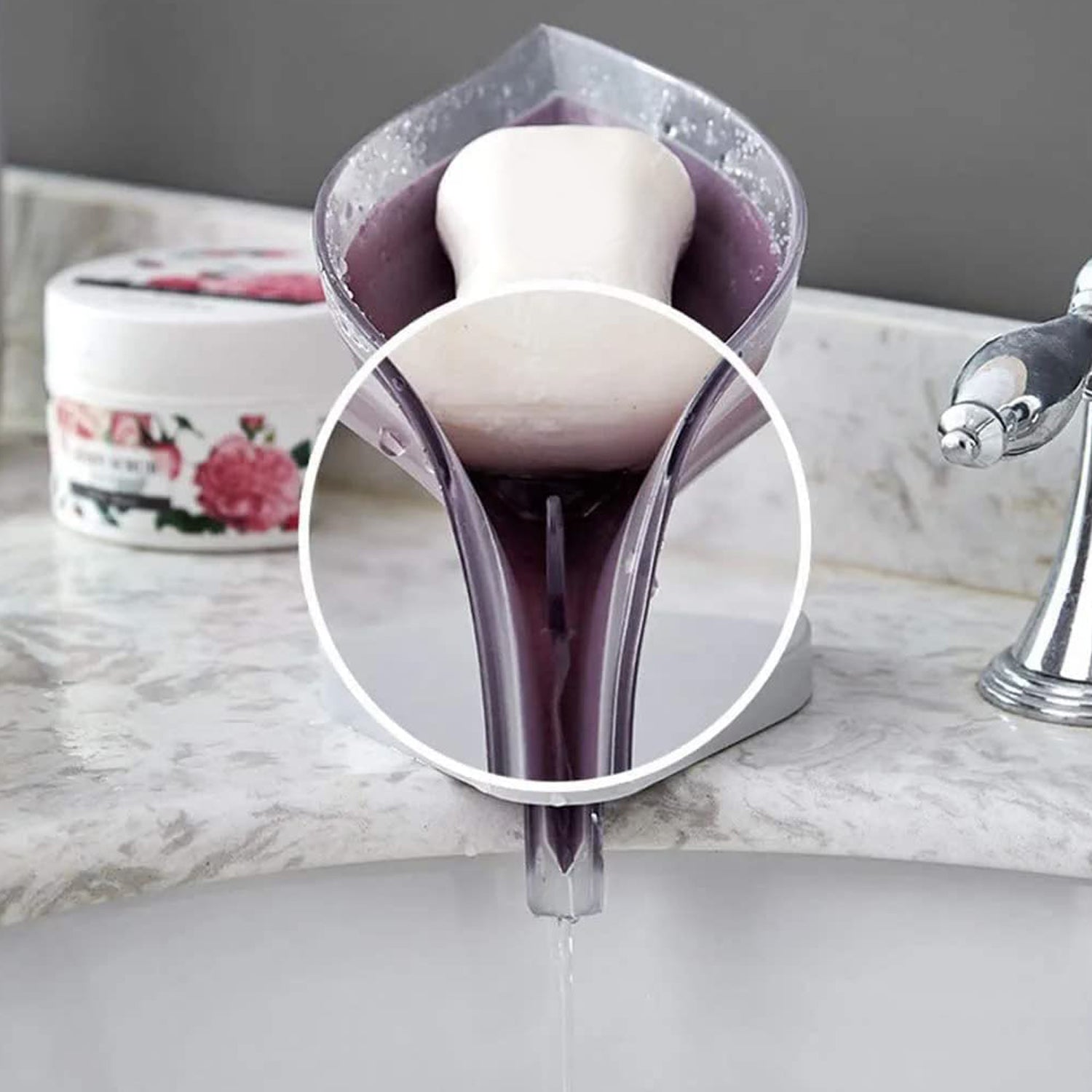 Soap Tray Self Draining Leaf Soap Box Storage Soap Box Rack Leaf Laundry Soap Box With Suction Cup Suitable For Bathroom And Kitchen Plastic Tray Rack (1 Pc)