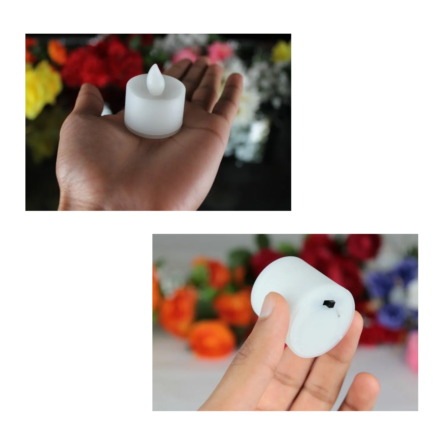 1 pc Festival Decorative - Led Tealight Candles  Battery Operated Candle Ideal For Party.