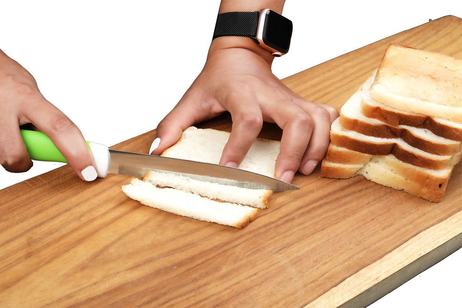 Stainless Steel Knife  Peeler Set With Stand - 6 Pcs