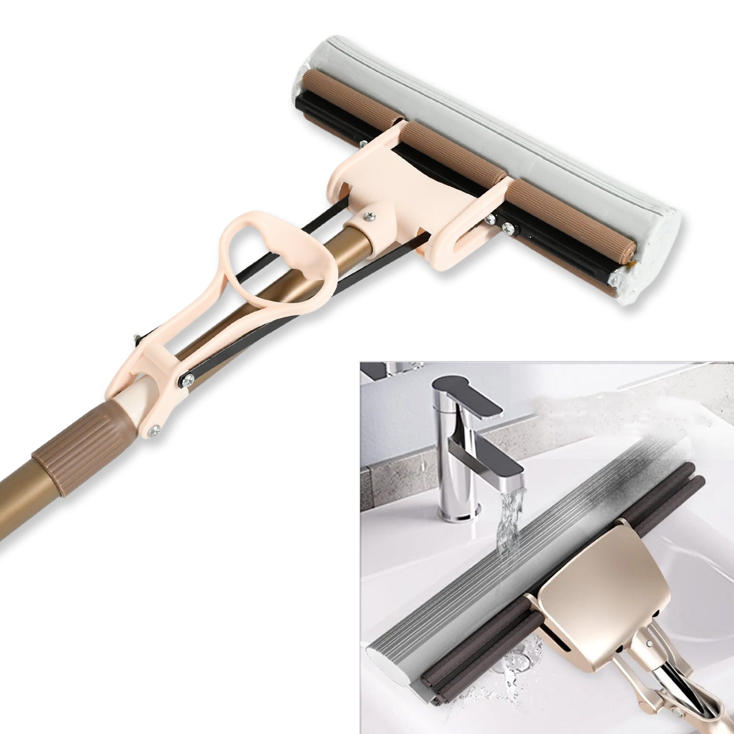 Sponge Mop Super Absorbent Sponge-head-self-cleaning Miracle-mop