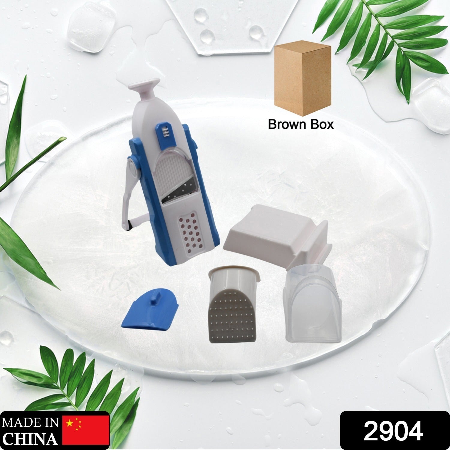 Multi-function Time Saving Vegetable Slicer Cutter + Julienne 5-in-1 Food Vegetable Potato Chopper Garlic Grinder