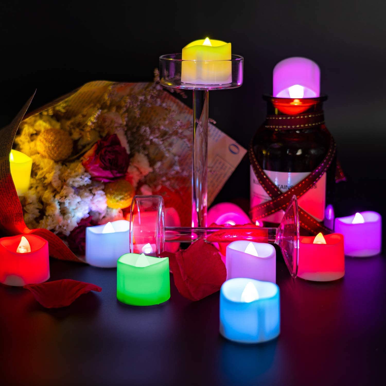1 pc Festival Decorative - Led Tealight Candles  Battery Operated Candle Ideal For Party.