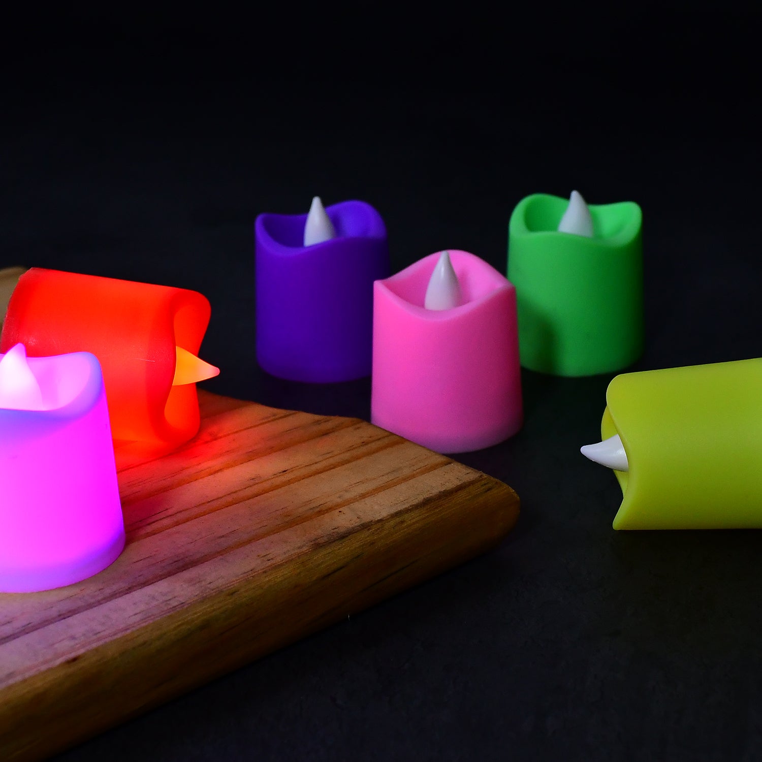 1 pc Festival Decorative - Led Tealight Candles  Battery Operated Candle Ideal For Party.