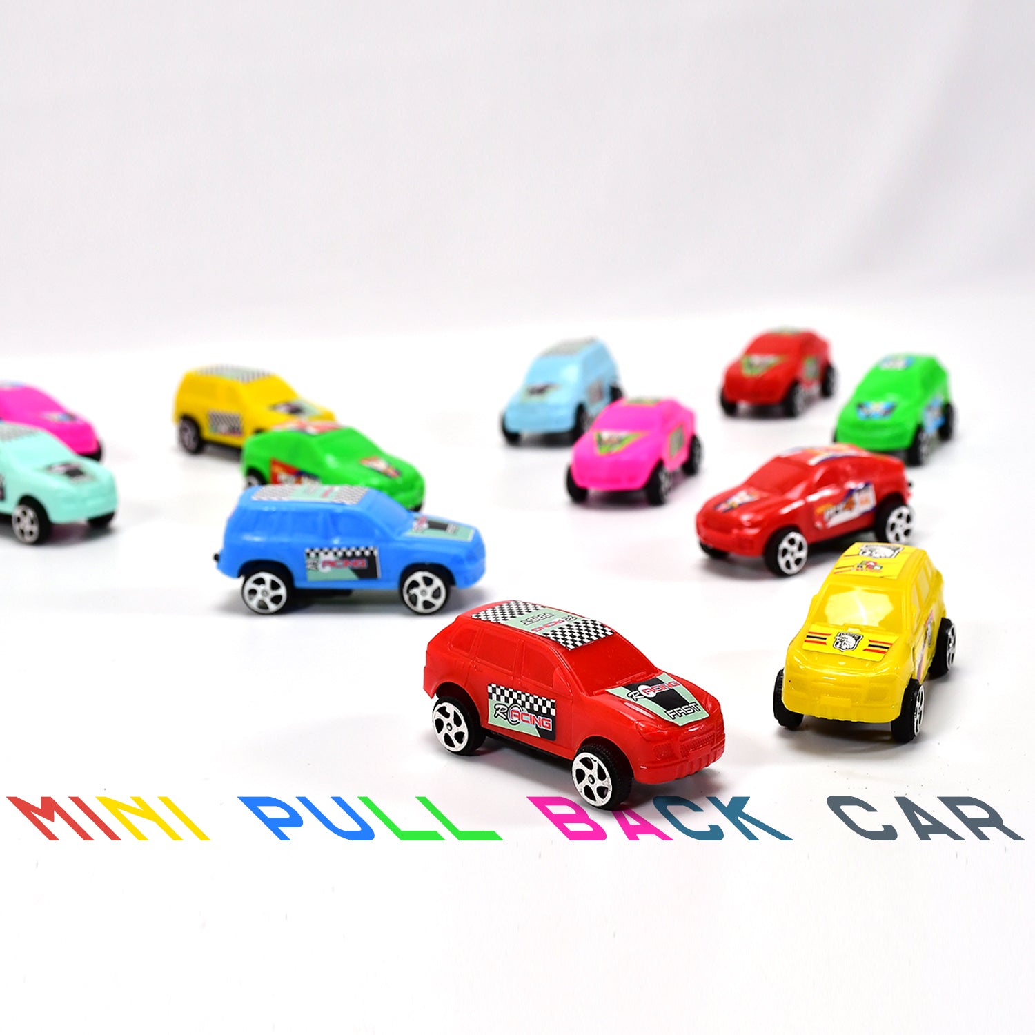 Super City Car Racer Toy For Boys And Girls Pull Push Vehicle Car (Set Of 12pcs)  (Multicolor)