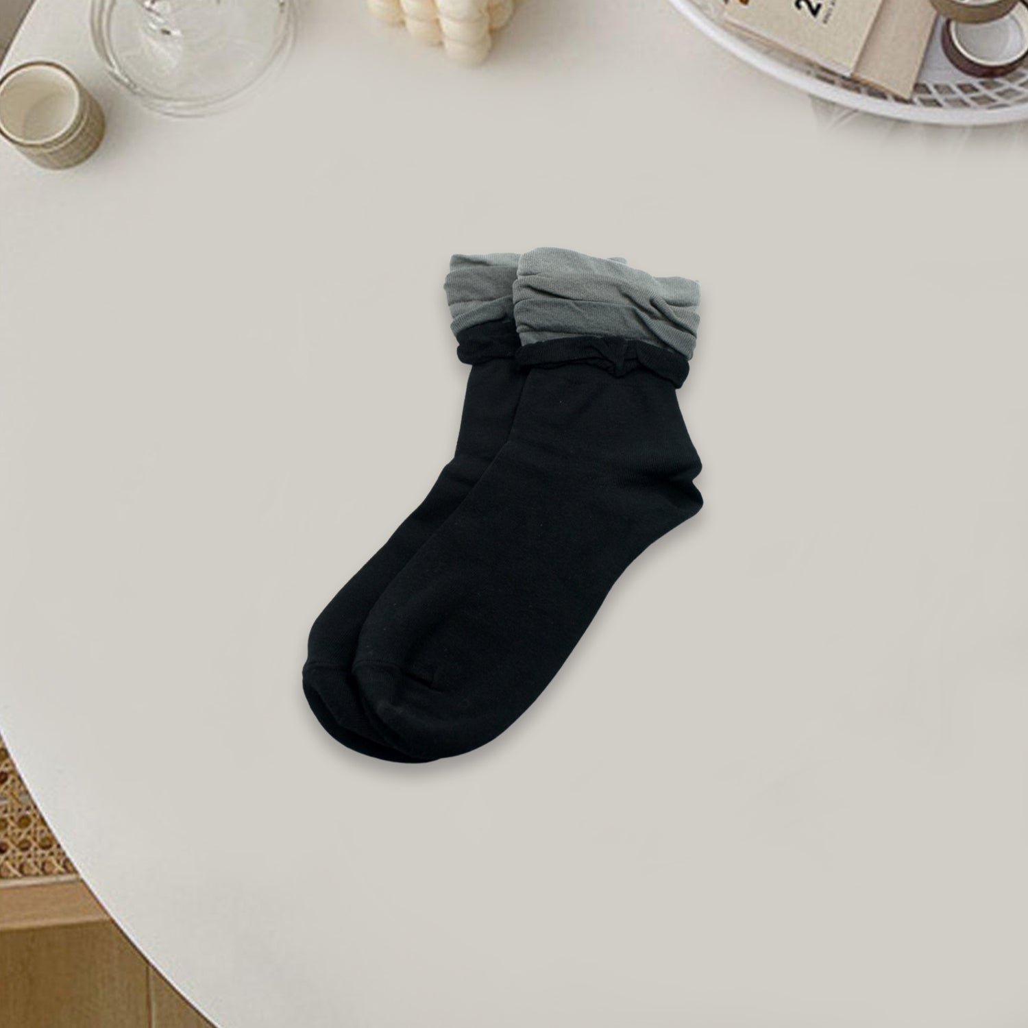 Classic Simple Soft Skin Friendly Socks ( 1 Pair )